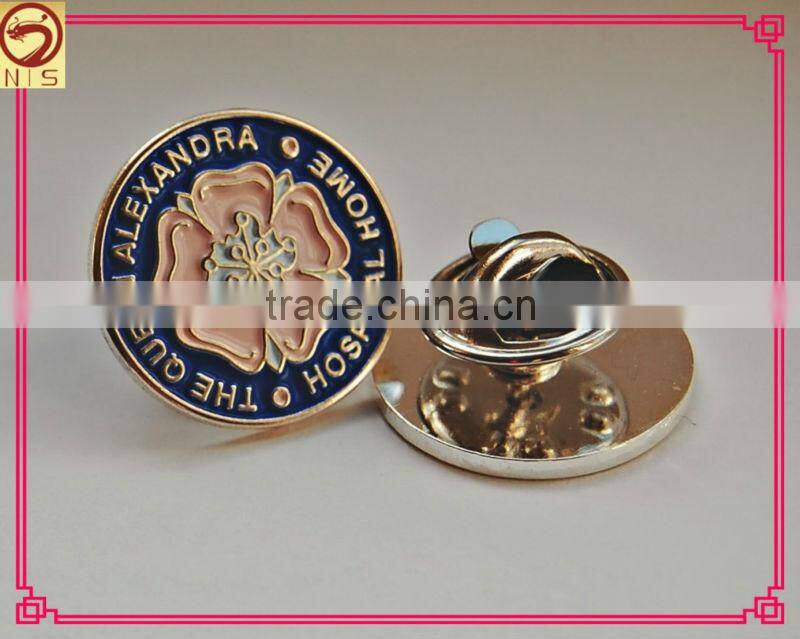 cheapest souvenir gift badge/custom logo metal pin badge
