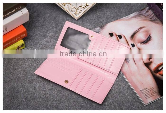 Welcome OEM ODM Best Sale Wallet for Girl Jranter Leather Elastic Band Wallet