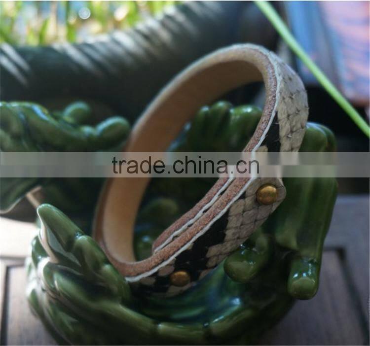 new real python skin snake leather hand strap woman real leather wrist bracelet