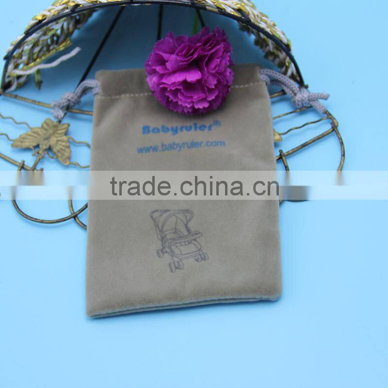 Wholesale lot Grey Velvet Pouches Jewelry Bags With Draws