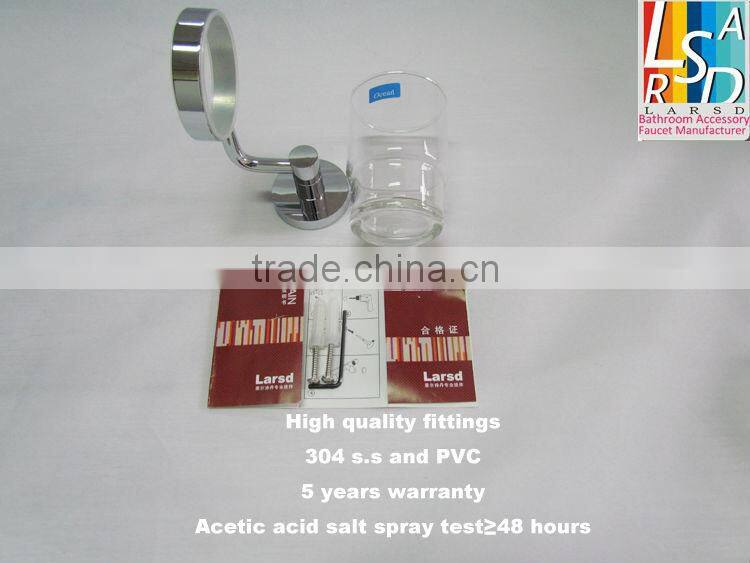 bathroom brass tumbler and cup holder