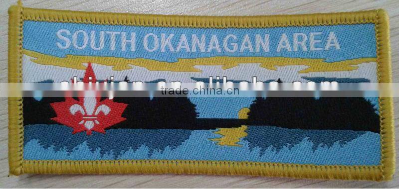 iron on woven patch/badge for cloth/ embroidery patch