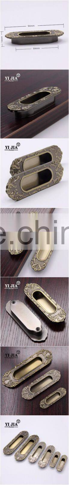Oval fancy small solid old drawer cabinet handles