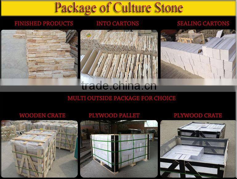 Hot Saled Gray Granite Exterior Natural Stone Wall Decoration