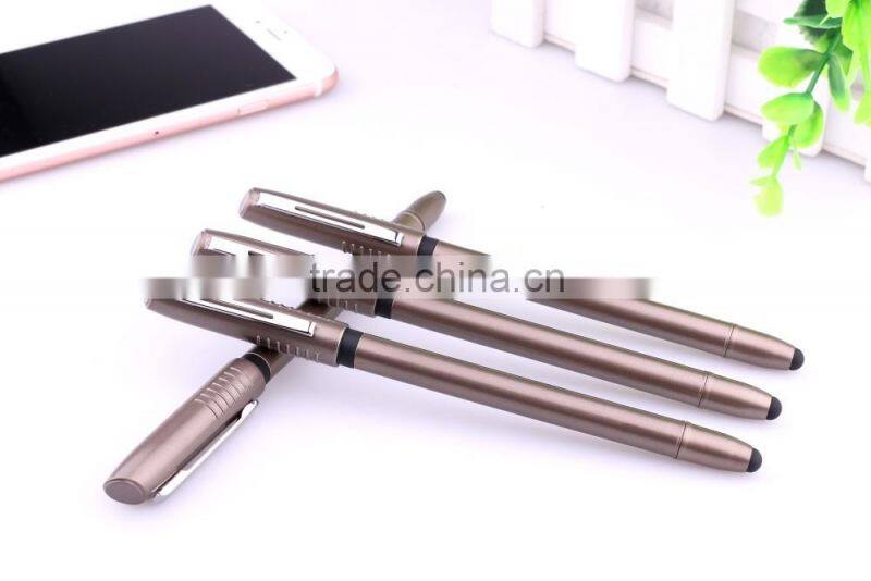 Wrinting smooth promotional Stylus touch gel pen with ink refill