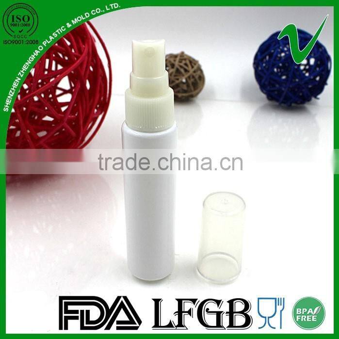 PET empty round perfume 40ml PET bottle with sprayer