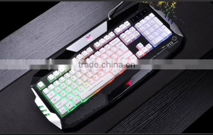 cool 3 colors led light gaming computer keyboard in shenzhen