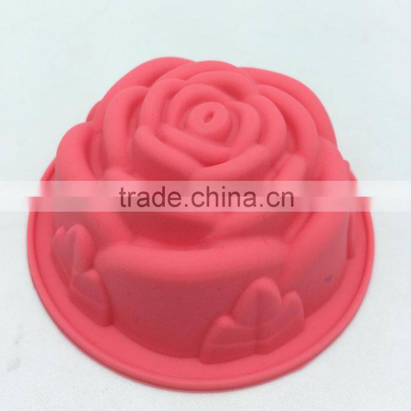Silicone Bundt Pan - Non-Stick Silicone Rose-Shaped Cake Mold