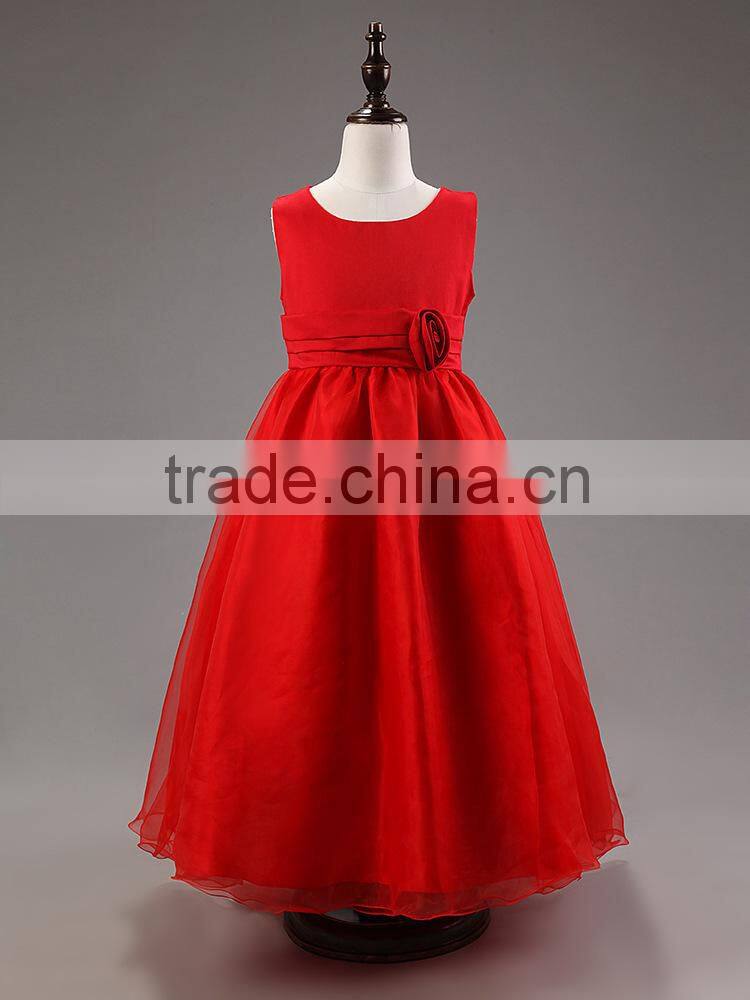 Beautiful Baby Girls Kids Wedding Princess Flower Girl Dresses Kids Wedding Party Dress Sleeveless Lace Flower Girl Dress