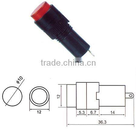 New bread maker plastic 10mm 12v led neon white mini laser stage light