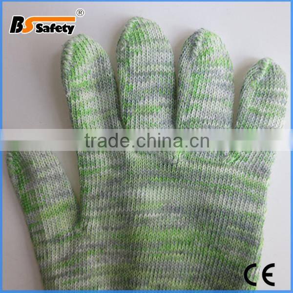 BSSAFETY 70g dark color thick nylon cotton working glove