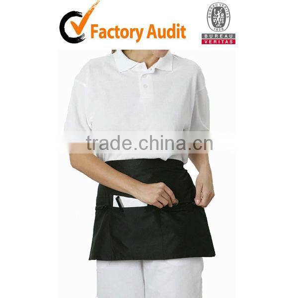 uniforms waiters half aprons with pockets and zippers