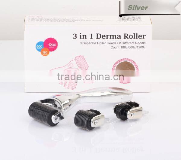 3 Separate roller head dermaroller/micro needle rolling system /derma roller with CE -L013B