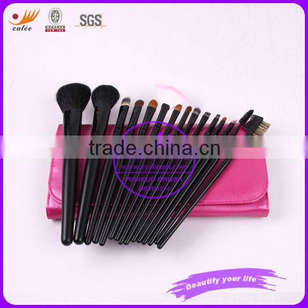 15pcs animal hair bristle makeup brush
