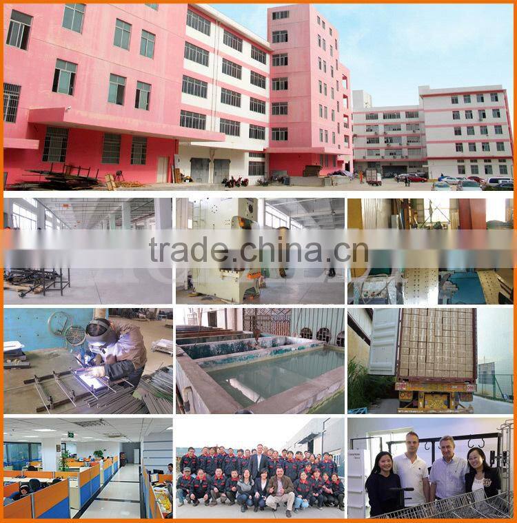 2016 Chinese newly design supermarket basket with wheels shopping cart cost for sale