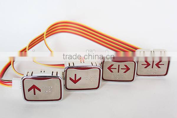 Square Slim design elevator button for elevator parts