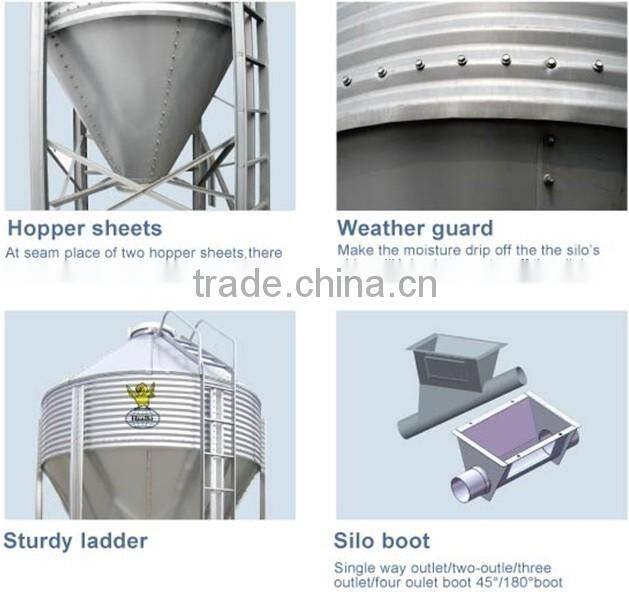 Huabo poultry feeding equipment silo bin