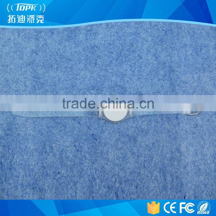 Cool identification transparent promotional rfid wristband