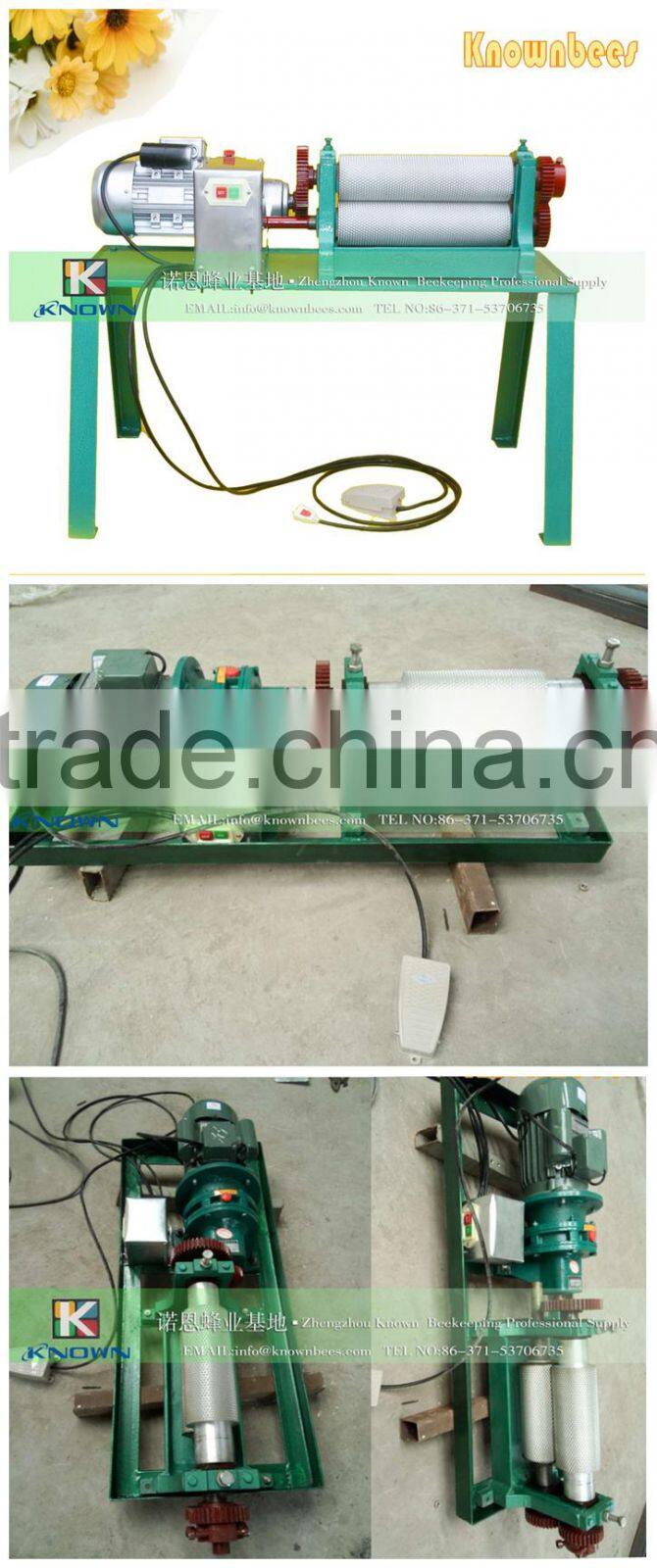 bee keeping tools beeswax comb foundation machine from Chinese factory
