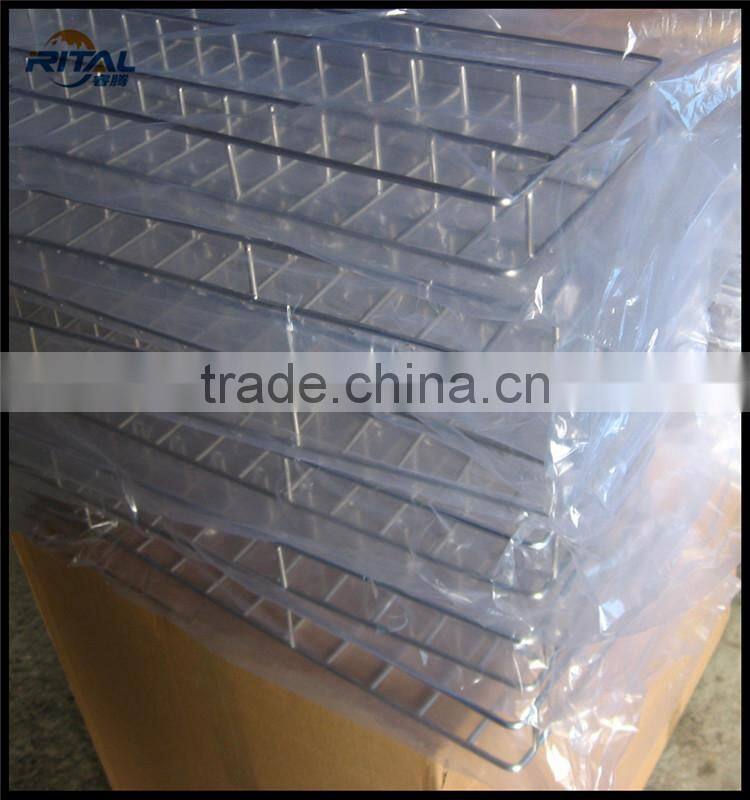 supermarket metal display racks for fruit and bread