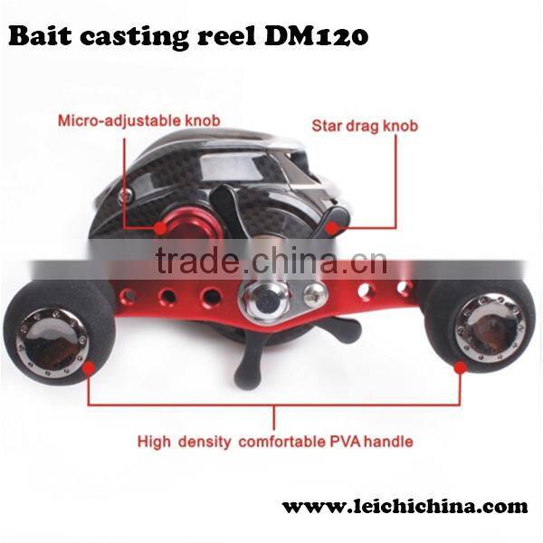 Low profile design with the streamlined shape bait casting reels