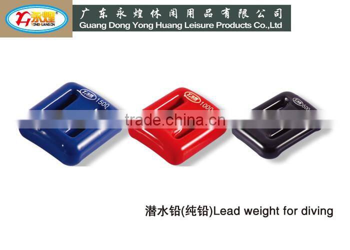 2KG PVC coated colourful dive lead diving lead weight diving lead block
