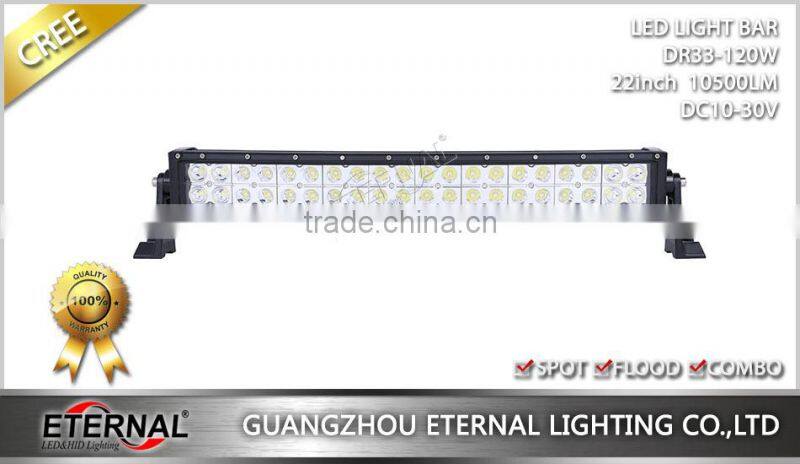 120W 20in curved 4WD off road powersports 4x4 racing vehicles marine boat high power driving led light bar