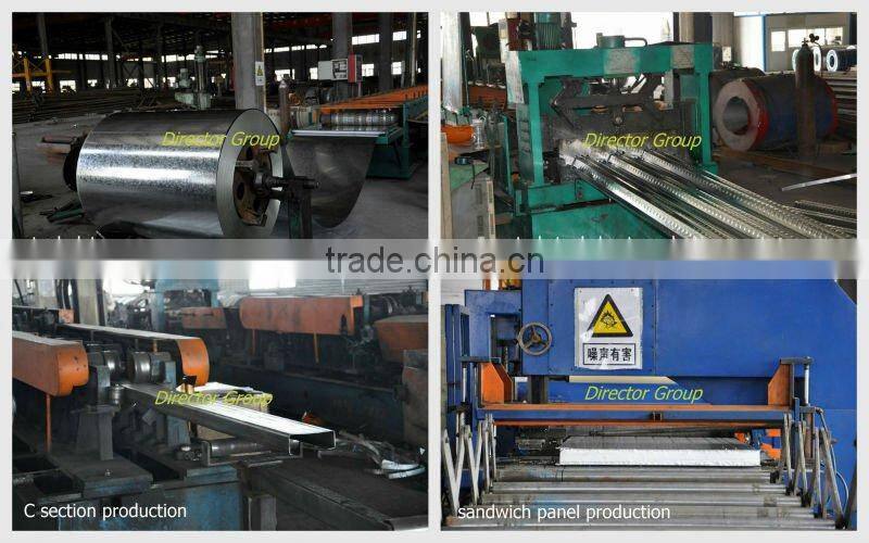 Low cost light steel frame prefabricated sheds structural steel hanger