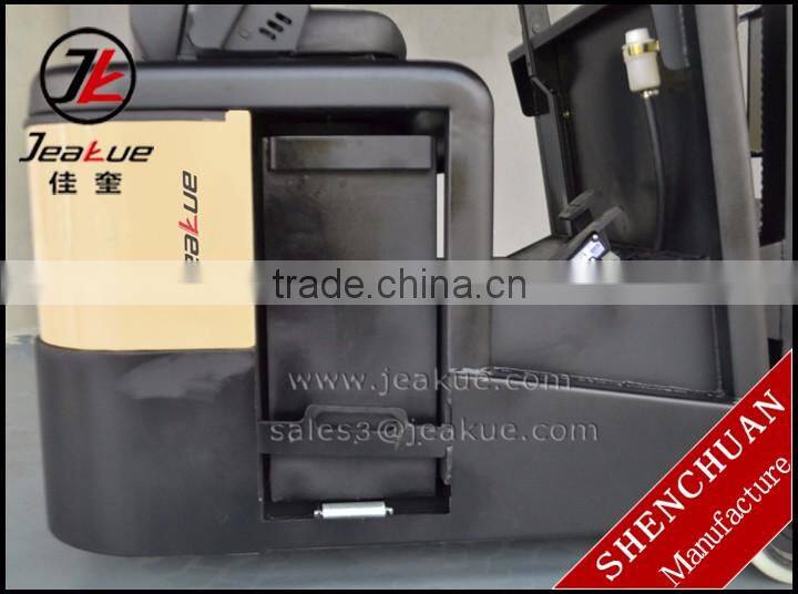 AC motor Narriow aisle width three wheels mini electric forklift