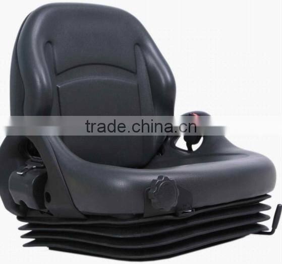 Suspended forklift seat