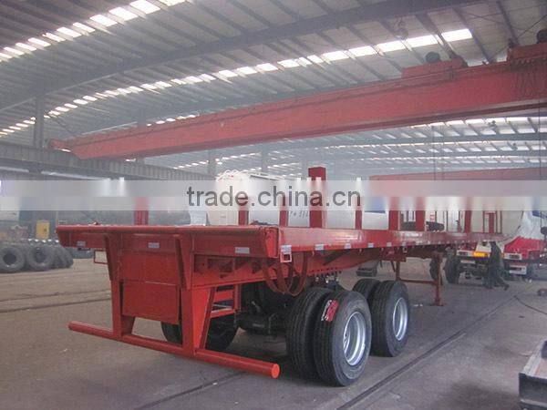 china manufacturer flat bed semitrailer