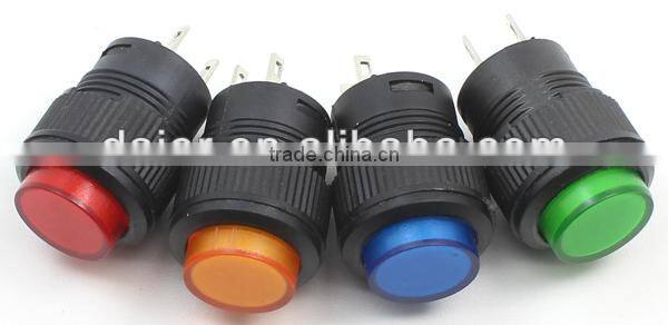 R16-503B OFF-(ON) 16mm Red momentary button push switch