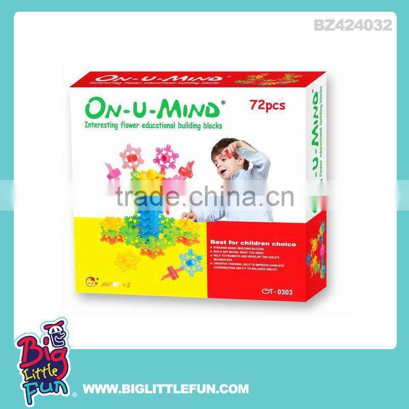 55pcs snow flower toy building block