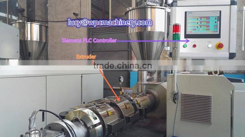 WPC wall panel extrusion machine garden furniture outdoor pavilion production line