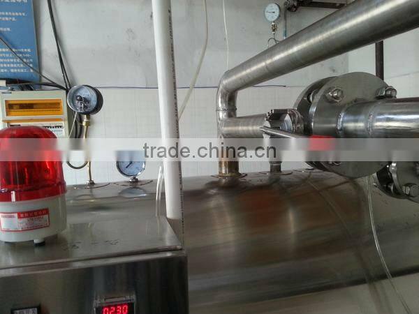 semi-automatic counter pressure steam sterilizer for meat product