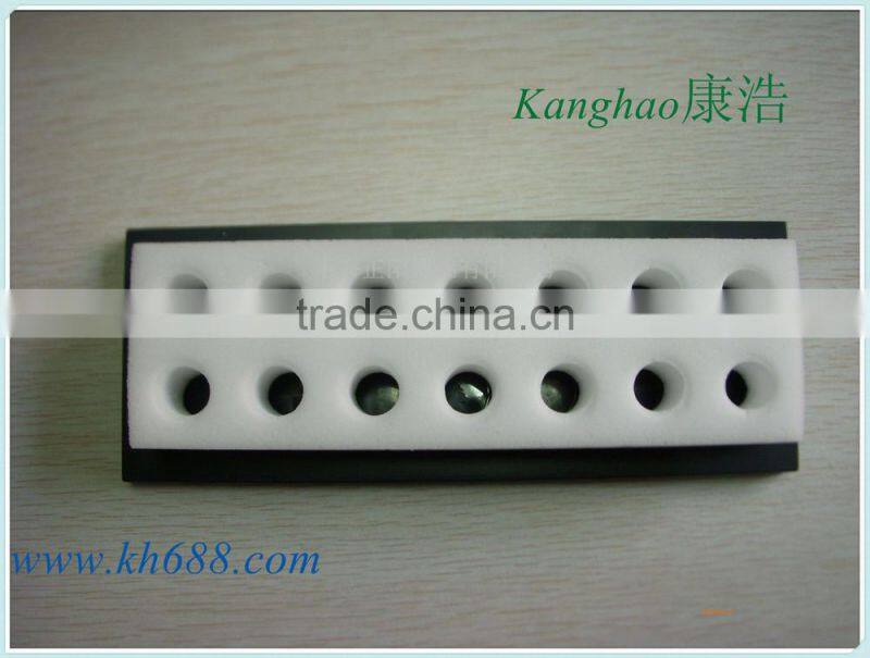 flocking box, flocking jewellery box, EVA foam with flocking, flocked EVA foam packing