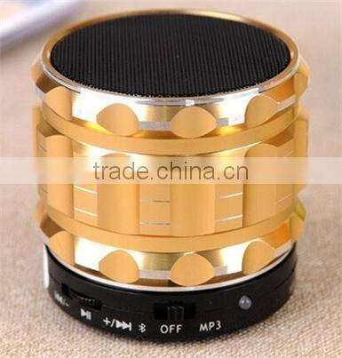 New 2014 Portable Mini Bluetooth Speaker / Metal Steel Wireless Smart Hands Free Speaker / Outdoor portable Bluetooth Speaker