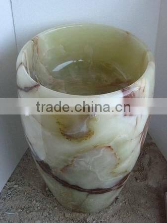 Top Quality Cheap Price BACKLIT ONYX PEDESTALS SINKS