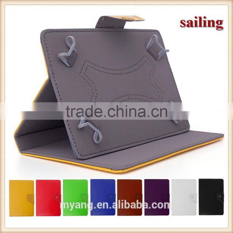 2015 New!~MOQ High Quality Stand Leather Case for Xiaomi Mi Pad Inchfolio stand leather case for lg g pad