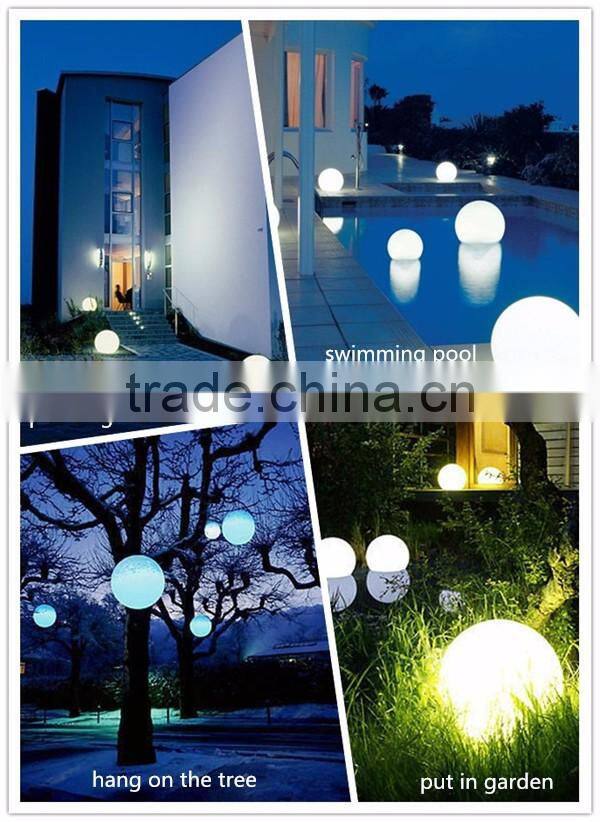 Rechargeable Colorful Changing Flashing Light LED Growing Round Balls