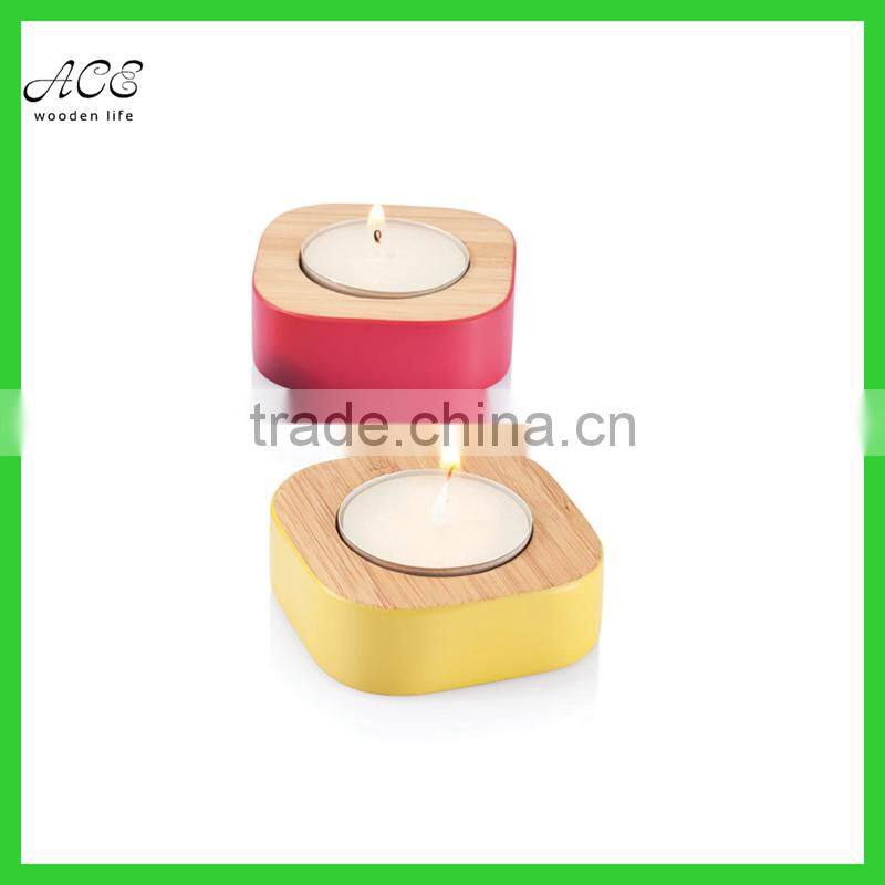 Bamboo candle holder Bamboo candlestick Small bamboo candle stand