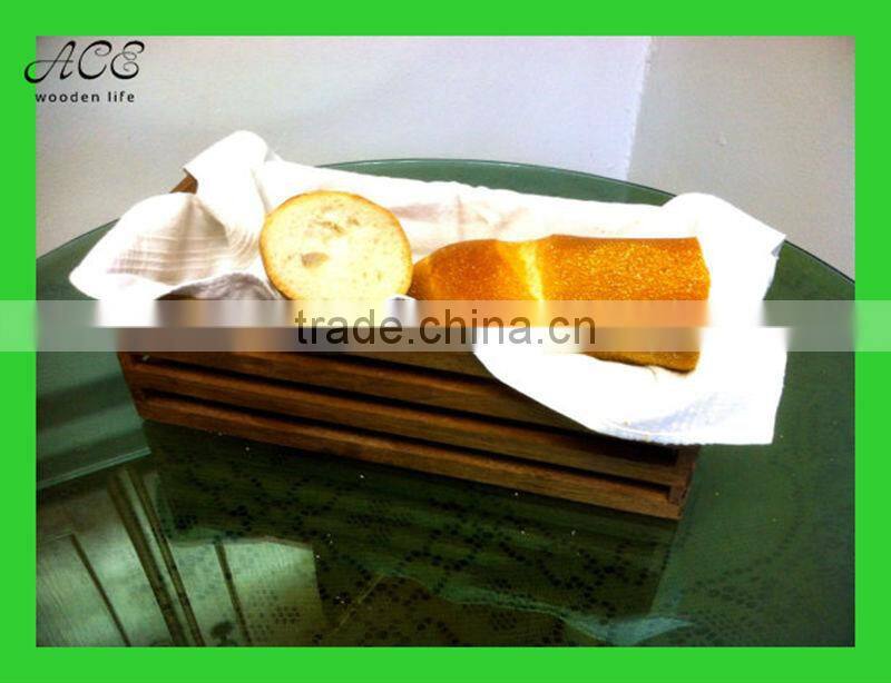 Black walnut bread basket/ wooden bread basket