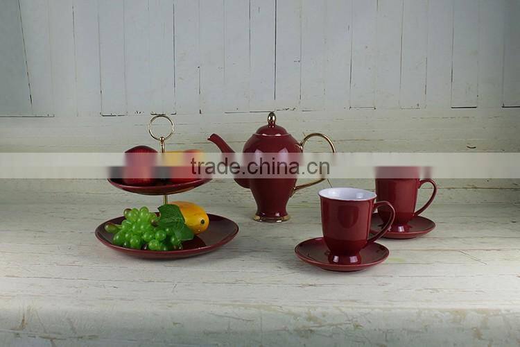 Factory suppliers novelty tableware ceramic chinese dragon tea sets