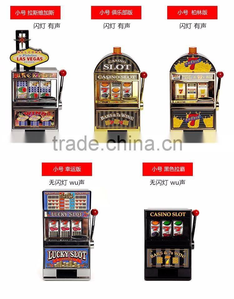 Creative Design Piggy Bank With LED Light, Multi-functional Decorative Lucky Slot Machine Design Piggy Bank With Funny Games