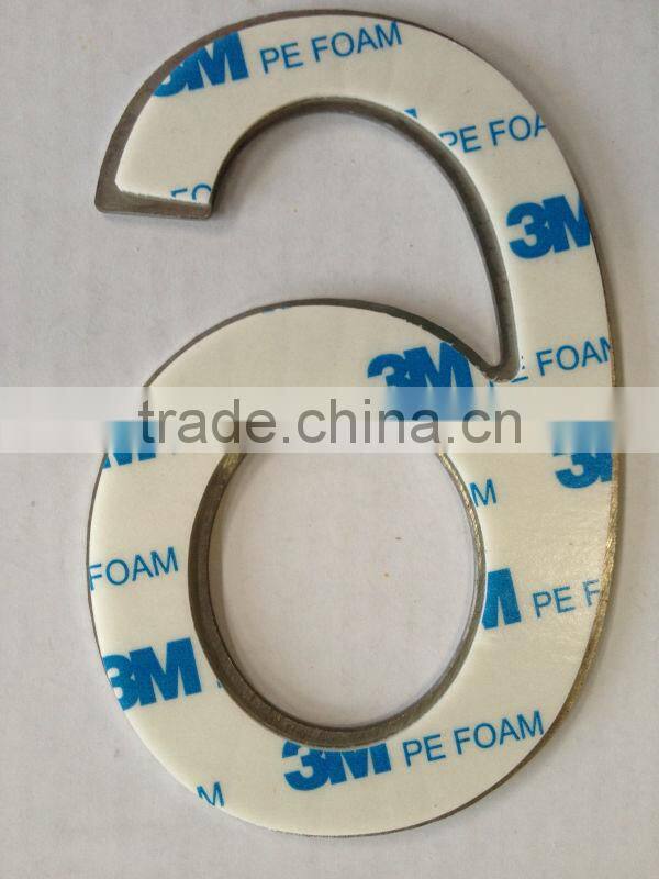 2mm thick *50mm stainless steel Letters with self Adhesive