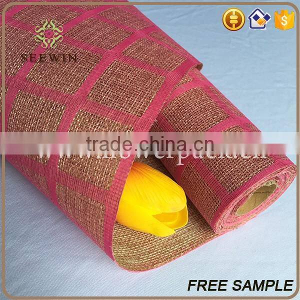 Awards Banquet table runner Moisture-Absorbent recycle jute fabric