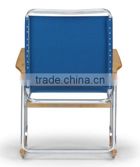 folding aluminum beach chair, roll up beach chair