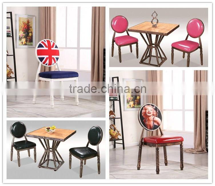 Quality European antique metal dining chair QL-T852
