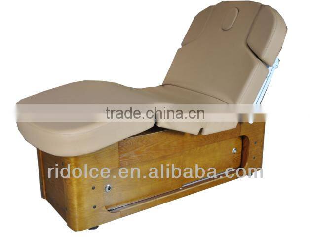 Classic Electric Massage Bed with motor to control backrest and footrest portable salon furniture DS-110005