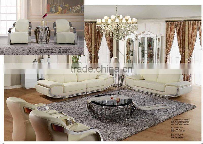 new model sofa sets pictures/comfortable living room leather sofa on sale SF012